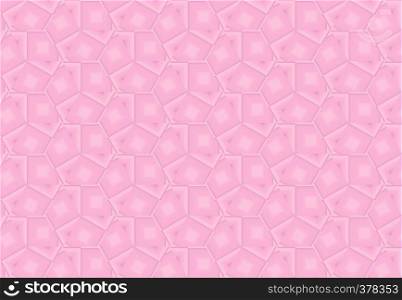 Bright pink background with abstract repeating pattern