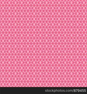 Bright pink linear geometric pattern with hexagon and rhombus forms, vector illustration. Pink linear geometric pattern