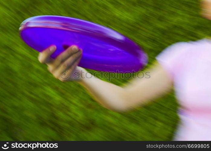 Bright Purple Frisbee