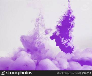 bright purple ink cloud