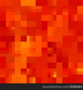 Bright red and orange background with abstract seamless pattern