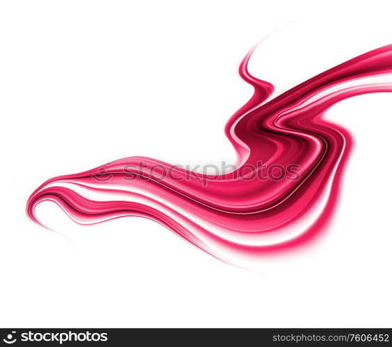 Bright red and white liquid modern futuristic background with abstract waves