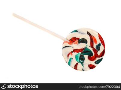 Bright round lollipop isolated