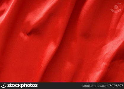 Bright satin fabric folded to be used as background