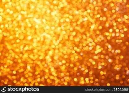 Bright soft party golden lights bokeh background