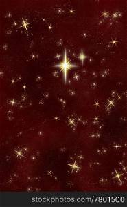 bright star. big bright and beautiful wishing or christmas star