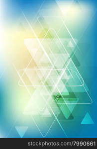 Bright tech corporate abstract background. Bright tech corporate abstract background with triangles
