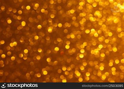 Bright warm golden lights bokeh background