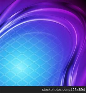 Bright wave background with square texture. Eps 10 vector