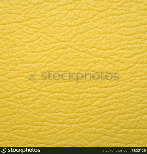 Bright yellow leather texture background