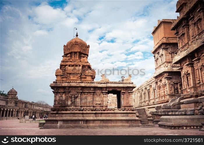 Brihadishvara Temple. South India, Tamil Nadu, Thanjavur (Trichy) . UNESCO World Heritage Site