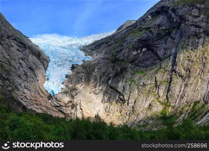 Briksdal glacier, close-up, Olden, Norway