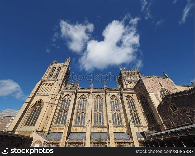 Bristol Cathedral in Bristol. Bristol Cathedral (formally the Cathedral Church of the Holy and Undivided Trinity) in Bristol, UK