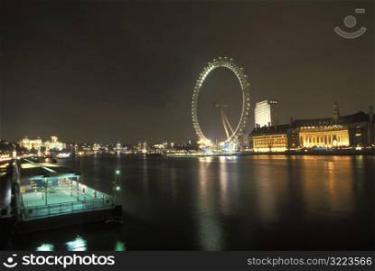 British Airways London Eye At Night