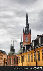 Broach of Riddarholm Church in Stockholm, Sweden