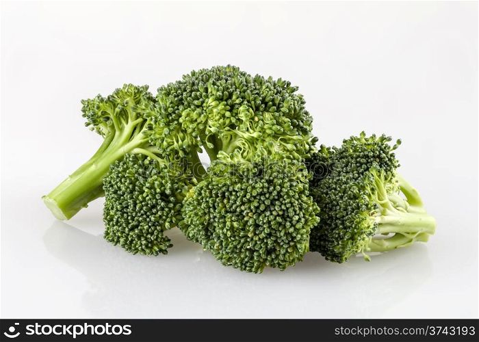 broccoli isolated on white background. broccoli isolated