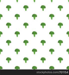 Broccoli pattern seamless in flat style for any design. Broccoli pattern seamless