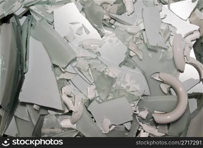 Broken glass texture. High detailed this image