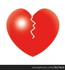 Broken Heart Showing Relationship Troubles And Separation