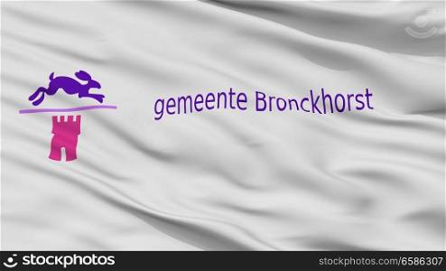 Bronckhorst City Flag, Country Netherlands, Closeup View. Bronckhorst City Flag, Netherlands, Closeup View