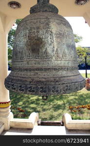 Bronze bell in Wat Phra Singh, Chiang Mai, Thailand