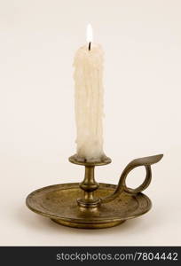Bronze candlestick. Is used to illuminate the premises