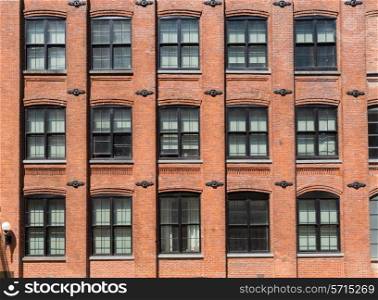 Brooklyn brickwall facades in New York US