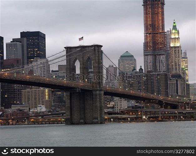 Brooklyn Bridge in New York City, U.S.A.