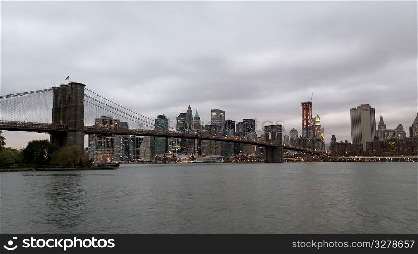 Brooklyn Bridge in New York City, U.S.A.