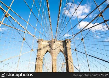 Brooklyn bridge, New York City, USA