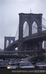 Brooklyn Bridge On A Rainy Day