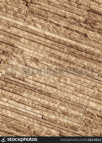Brown background of brick stone wall texture pattern layout