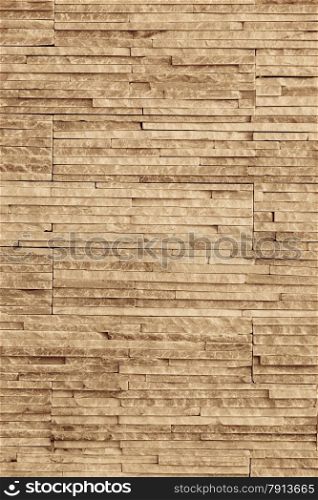 Brown background of brick stone wall texture pattern layout