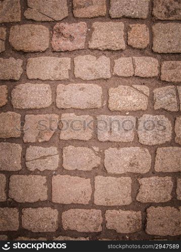 Brown background of brick wall texture pattern