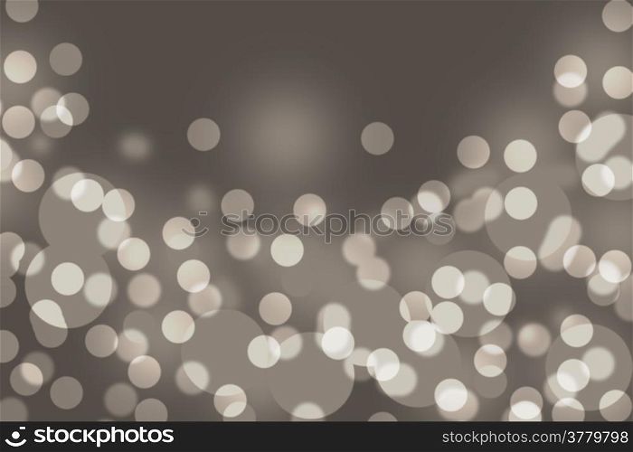 Brown bokeh blurred abstract light festive background