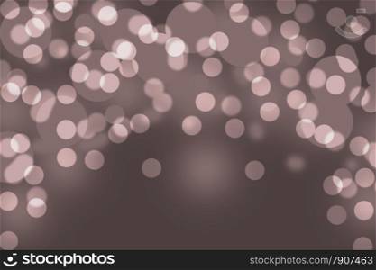 Brown bokeh blurred abstract light festive background