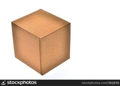 brown box isolated