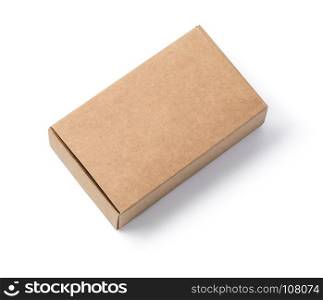 brown boxes recycle isolated on white with clipping path