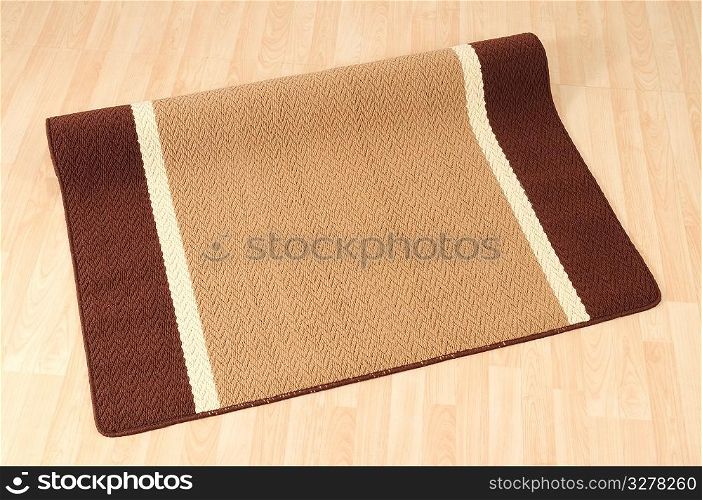 Brown carpet.