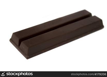 brown chocolate isolated on white background
