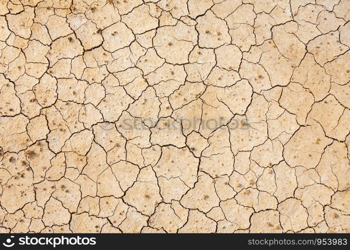 Brown dry soil or cracked ground texture background.