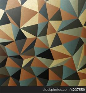 Brown gamut triangle patch surface. Abstract background, vector, EPS10
