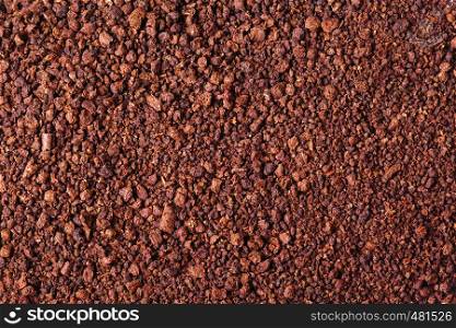 brown granular texture of fine tea