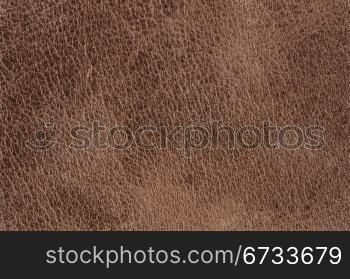 Brown leather texture closeup detailed background.