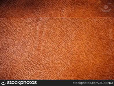 Brown leather texture closeup. Useful as background