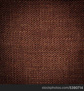 Brown linen texture closeup. Backdrop for design