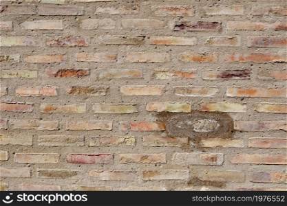 Brown misty brick wall for background or texture