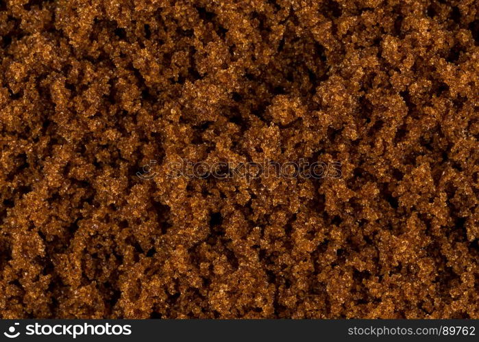 brown muscovado sugar close up macro background shot