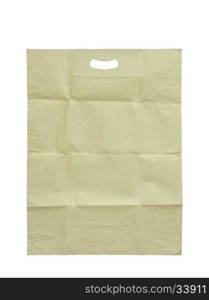 Brown paper bag isolated on white