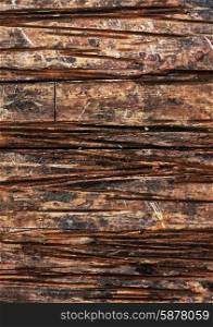 brown retro background of wood. Vintage texture old untreated wood furrows.Photo tinted.